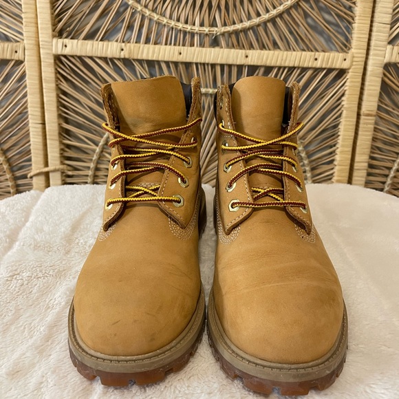 Timberland Junior premium 6-inch waterproof boots in wheat/ yellow - Picture 2 of 7